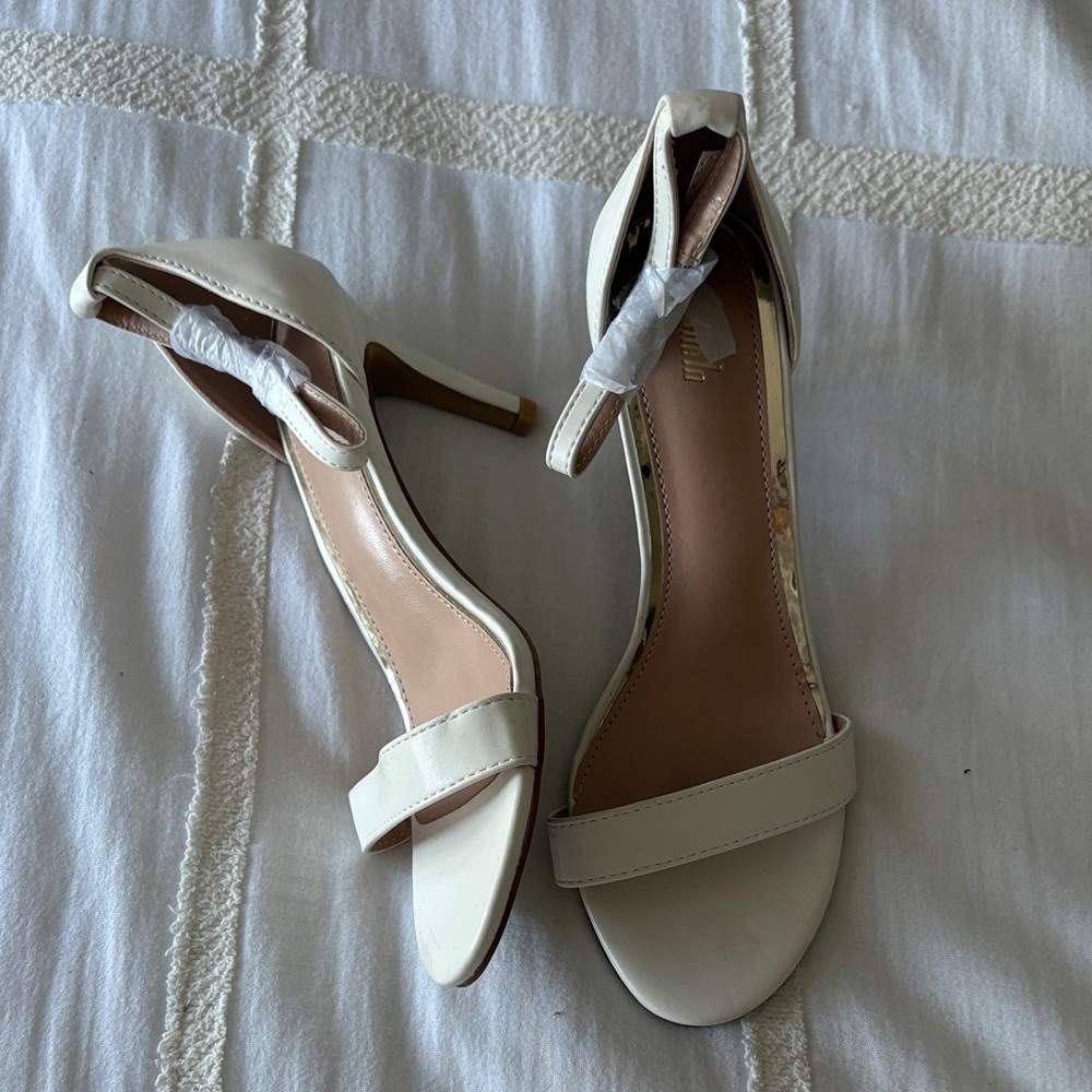 Elegant Cream High Heel Sandals